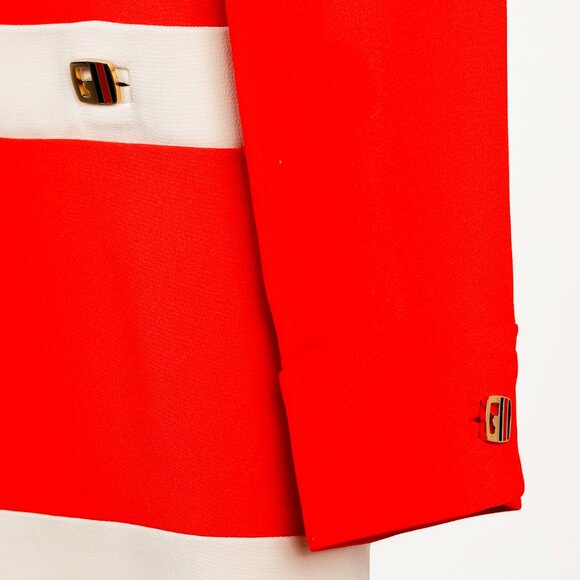 Gucci Cruise 2020 Red Cady Contrast-Detail Cardigan - Picture 8 of 16